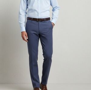 APT. 9 Easy Care Slim Fit Dress Pants - Blue/Gray - Size 35